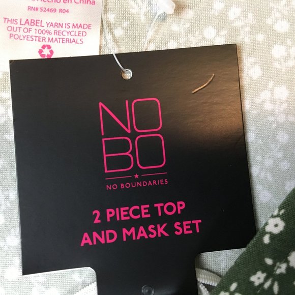 No Boundaries Top XXXL 21 Boho Cottagecore Green Ditsy Floral Print Cutout Front - Picture 6 of 15